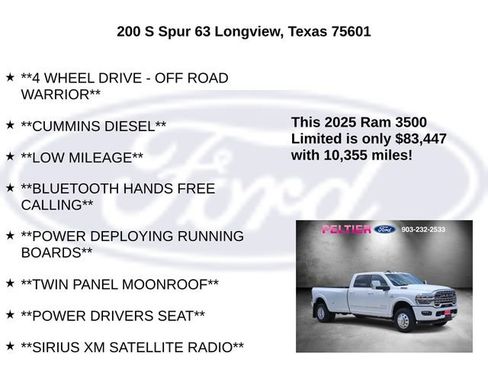Used 2025 RAM 3500 Limited AWD/4WD image 20