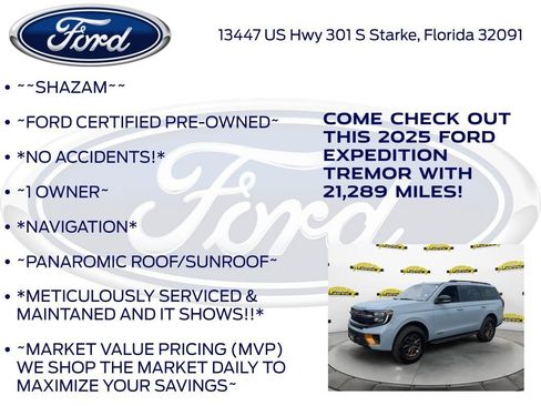 Certified 2025 Ford Expedition Tremor AWD/4WD image 6