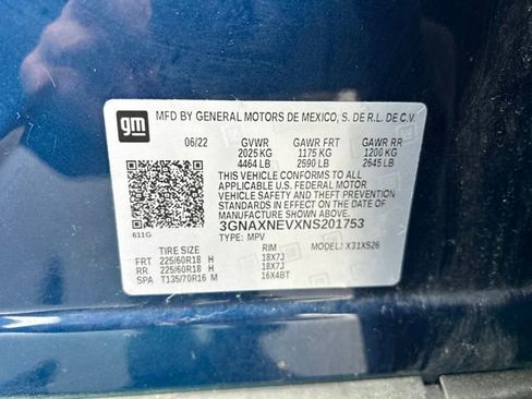 Certified 2022 Chevrolet Equinox Premier w/ LPO, Floor Liner Package image 29