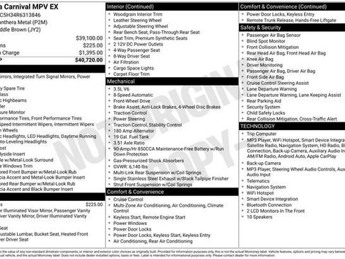 Used 2024 Kia Carnival EX FWD image 45
