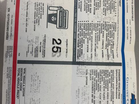 Used 1998 Chevrolet Corvette Convertible w/ Memory Pkg image 36