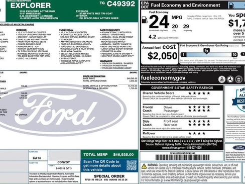 New 2026 Ford Explorer Active w/ Active Comfort Package RWD image 33