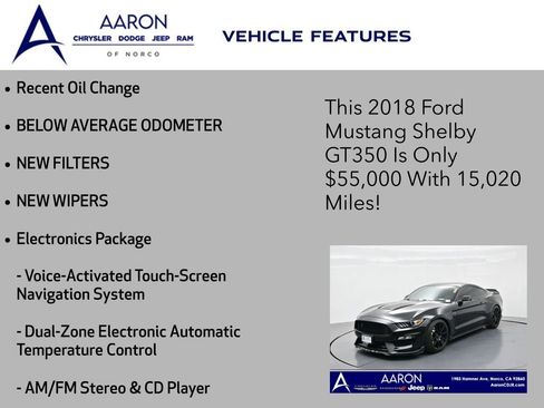 Used 2018 Ford Mustang Shelby GT350 w/ Electronics Package image 4
