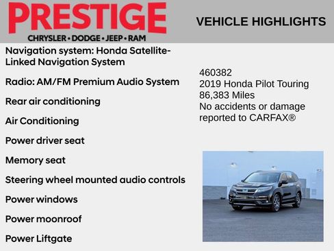 Used 2019 Honda Pilot Touring image 2