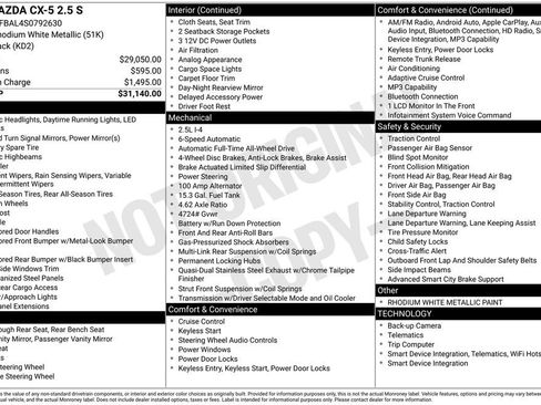 New 2025 MAZDA CX-5 AWD 2.5 S image 11