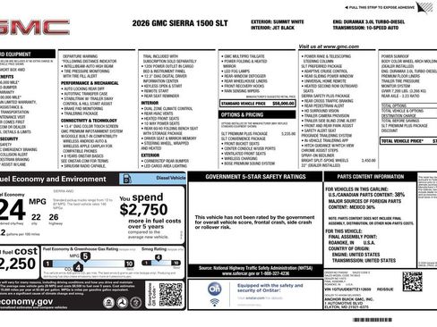 New 2026 GMC Sierra 1500 SLT w/ SLT Premium Plus Package AWD/4WD image 4
