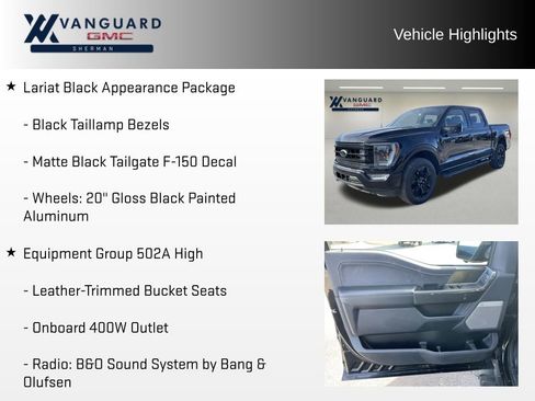 Used 2022 Ford F150 Lariat w/ Equipment Group 502A High image 11