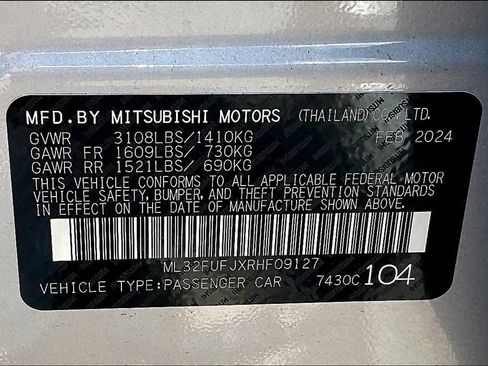 New 2024 Mitsubishi Mirage G4 LE image 12