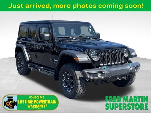 Used 2021 Jeep Wrangler Unlimited Rubicon 4xe w/ Cold Weather Group image 1