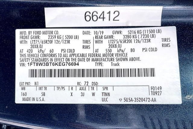 Used 2019 Ford F350 Lariat w/ Lariat Ultimate Package AWD/4WD image 36
