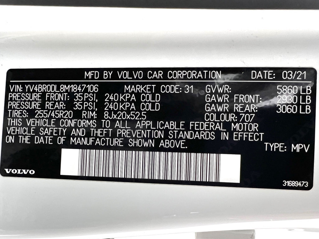 Used 2021 Volvo XC60 T8 Inscription w/ Advanced Package AWD/4WD image 24