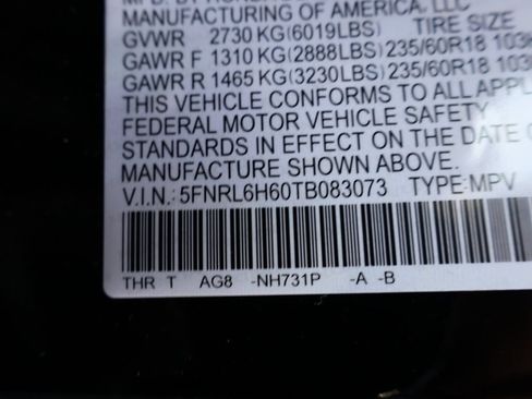 New 2026 Honda Odyssey EX-L image 36