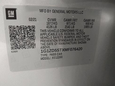 Used 2021 Chevrolet Malibu LT FWD image 33