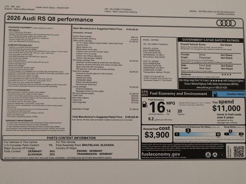 New 2026 Audi RS Q8 performance image 32
