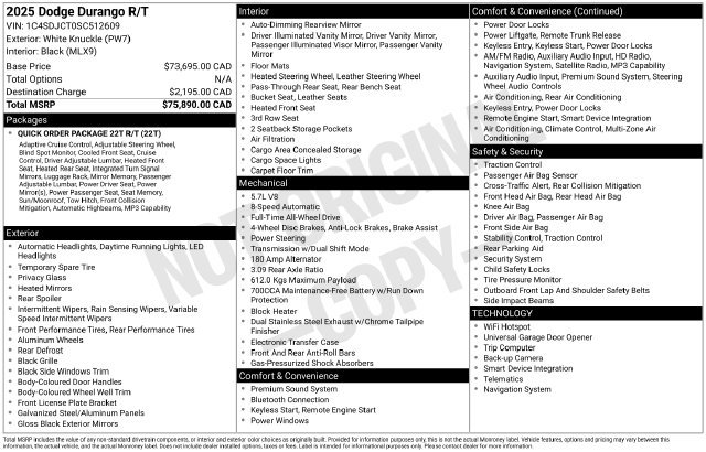 Used 2025 Dodge Durango R/T AWD/4WD image 6