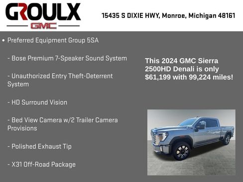 Used 2024 GMC Sierra 2500 Denali w/ Denali Reserve Package AWD/4WD image 32