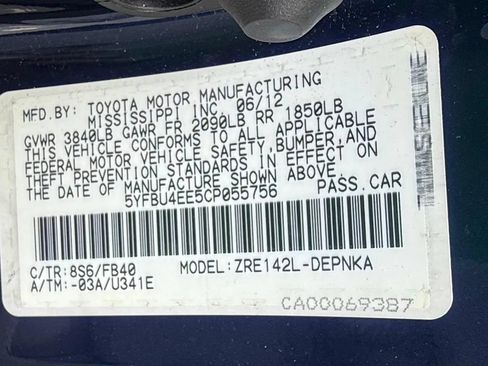 Used 2012 Toyota Corolla LE FWD image 12