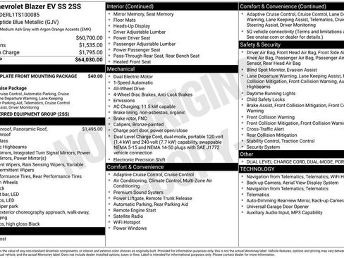 Used 2026 Chevrolet Blazer EV SS image 1