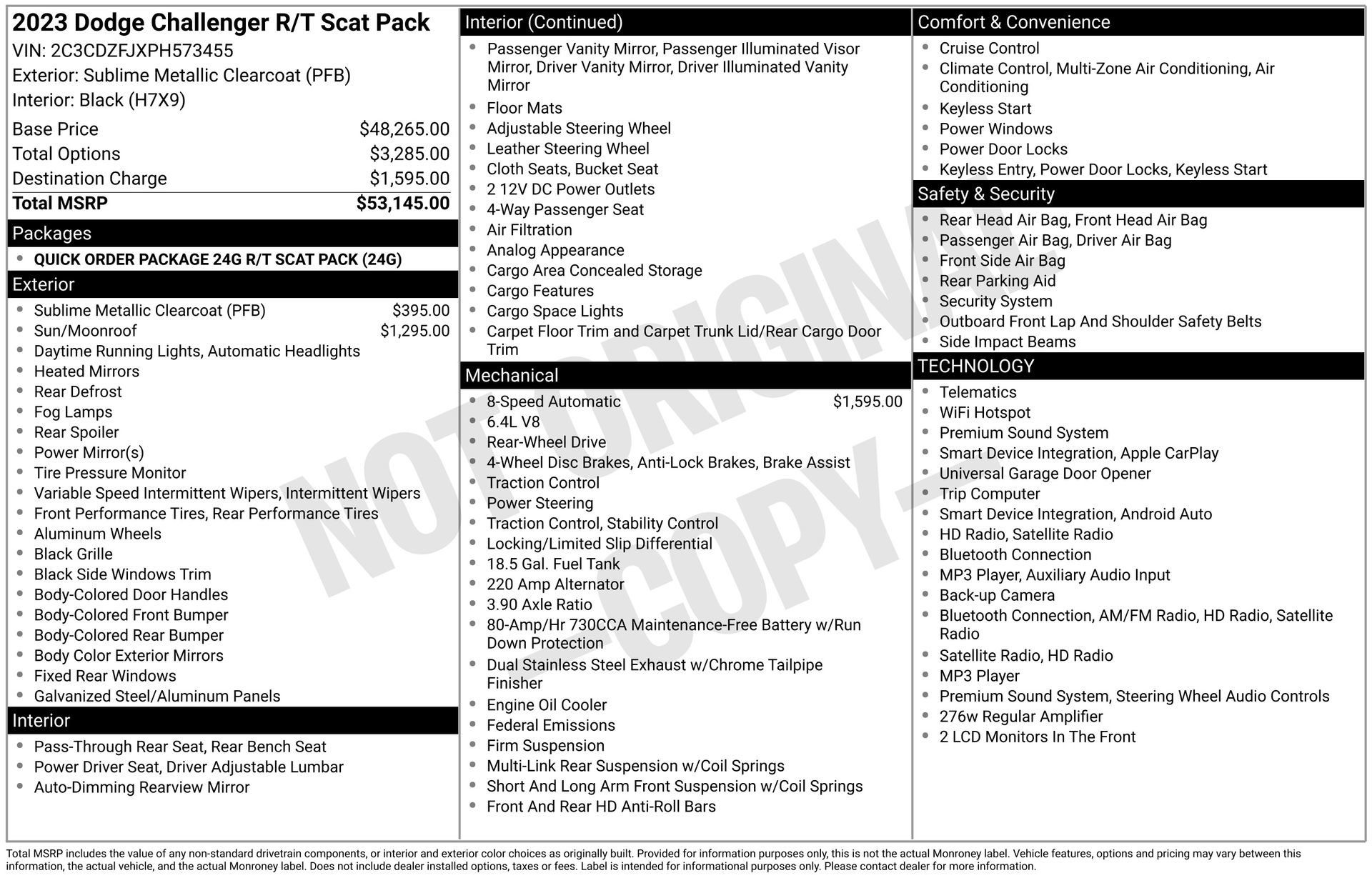 Used 2023 Dodge Challenger R/T Scat Pack RWD image 4