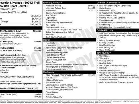 Used 2021 Chevrolet Silverado 1500 LT Trail Boss w/ Convenience Package II AWD/4WD image 13
