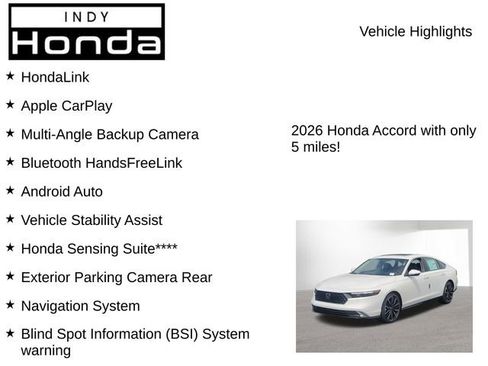 New 2026 Honda Accord Touring image 7