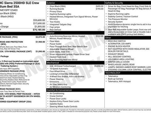 Used 2023 GMC Sierra 2500 SLE w/ SLE Value Package; image 34