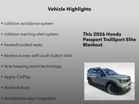 New 2026 Honda Passport TrailSport Elite image 10
