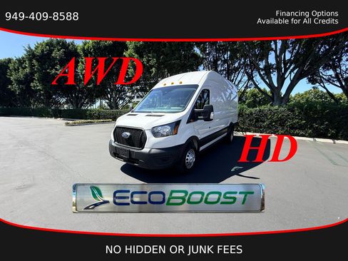 Used 2022 Ford Transit 350 148 High Roof DRW AWD w/ Load Area Protection Package image 1
