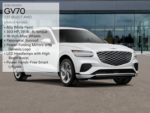 New 2026 Genesis GV70 2.5T Select AWD/4WD image 3