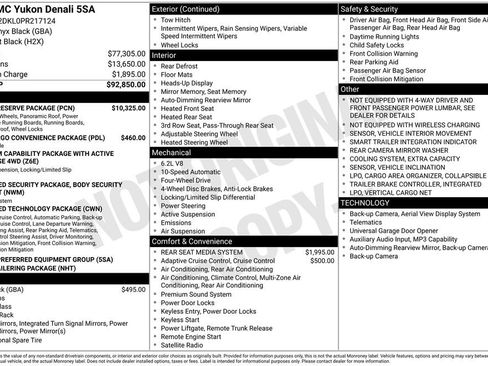 Certified 2023 GMC Yukon Denali w/ Denali Reserve Package image 6