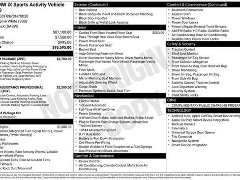 Used 2024 BMW iX xDrive50 w/ Premium Package image 48