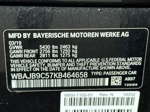 Used 2019 BMW M550i xDrive M550i xDrive image 30