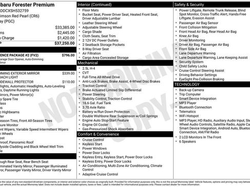 Used 2025 Subaru Forester Premium w/ Convenience Package #2 AWD/4WD image 11