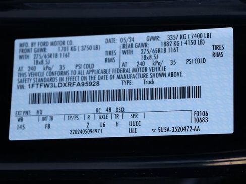 Used 2024 Ford F150 XLT w/ Equipment Group 302A MID AWD/4WD image 32