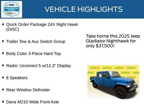 Used 2025 Jeep Gladiator Sport AWD/4WD image 23