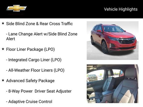 Used 2023 Chevrolet Equinox RS w/ RS Leather Package AWD/4WD image 21