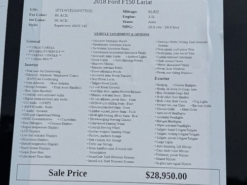 Used 2018 Ford F150 Lariat AWD/4WD image 9