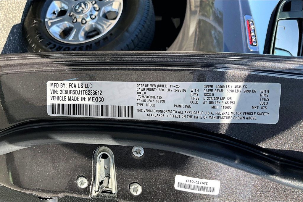 Certified 2026 RAM 2500 Big Horn AWD/4WD image 34