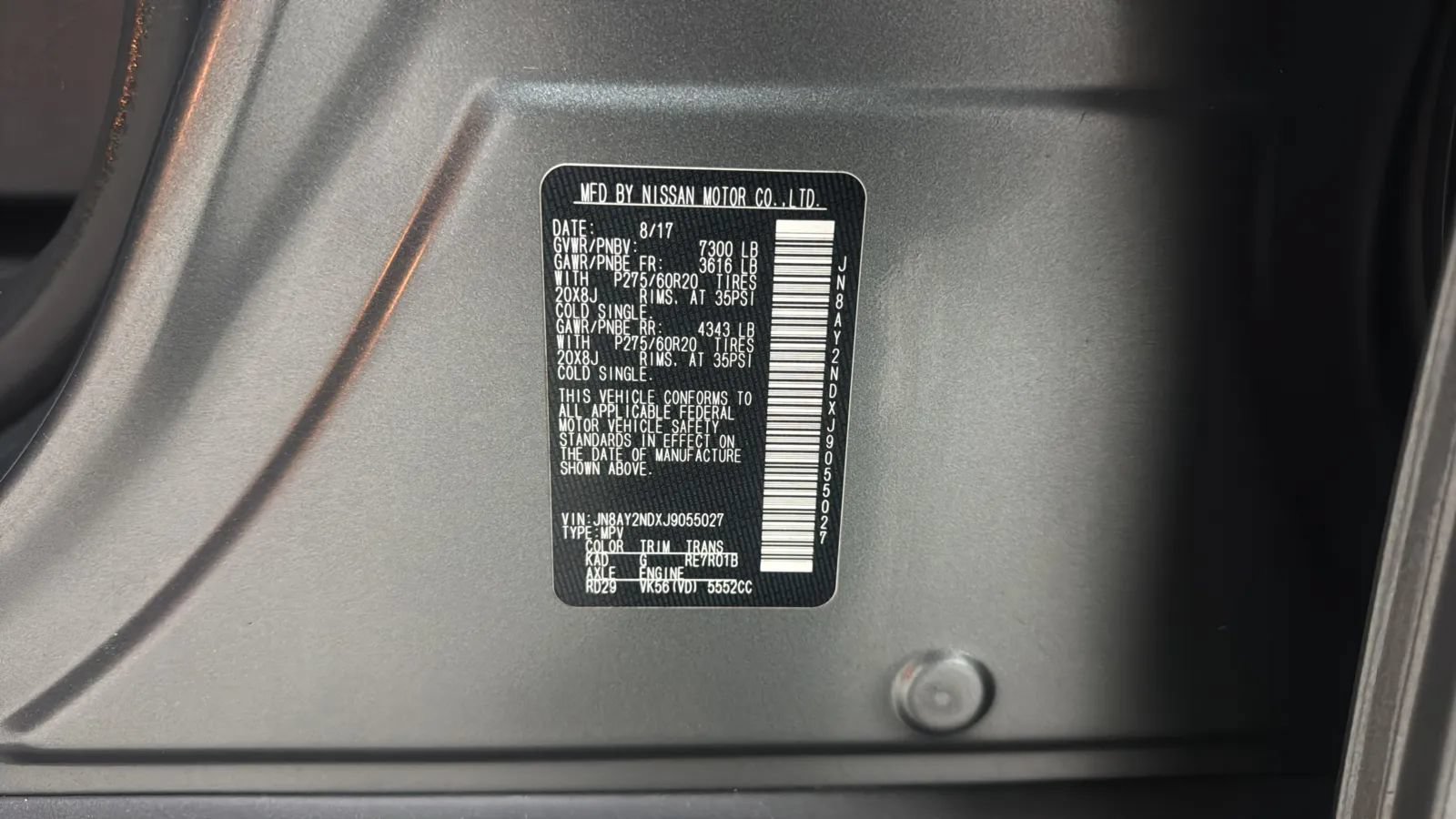 Used 2018 Nissan Armada Platinum RWD image 23