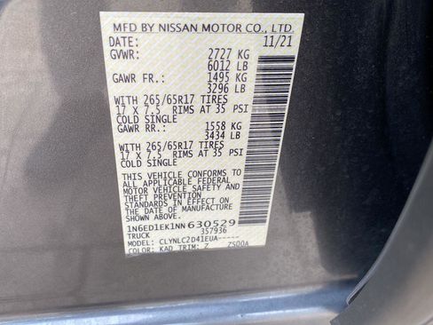 Certified 2022 Nissan Frontier SV AWD/4WD image 12