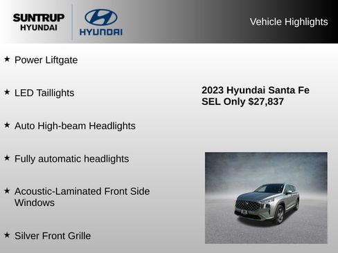 Used 2023 Hyundai Santa Fe SEL w/ Premium Package AWD/4WD image 21