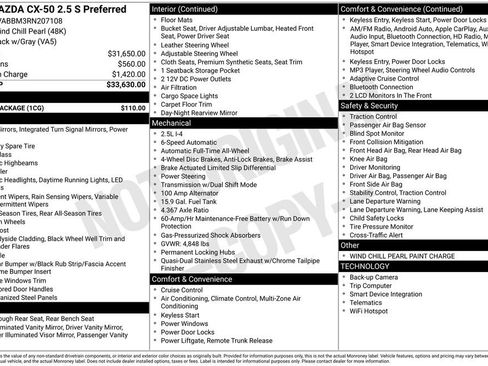 Certified 2024 MAZDA CX-50 AWD 2.5 S w/ Cargo Package image 27