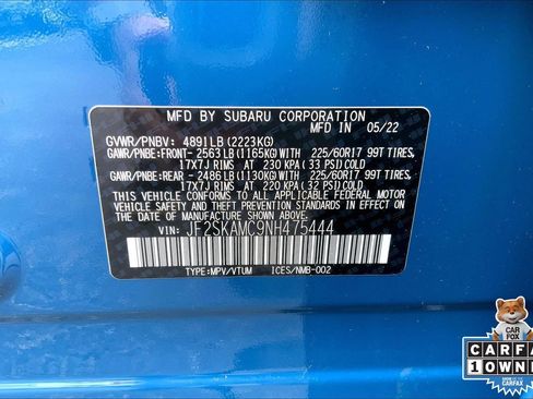 Certified 2022 Subaru Forester Wilderness w/ Wilderness Package AWD/4WD image 32