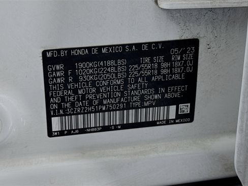 Certified 2023 Honda HR-V Sport image 30