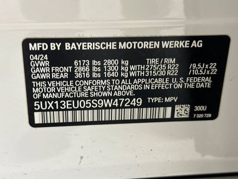 Certified 2025 BMW X5 sDrive40i w/ M Sport Package RWD image 22