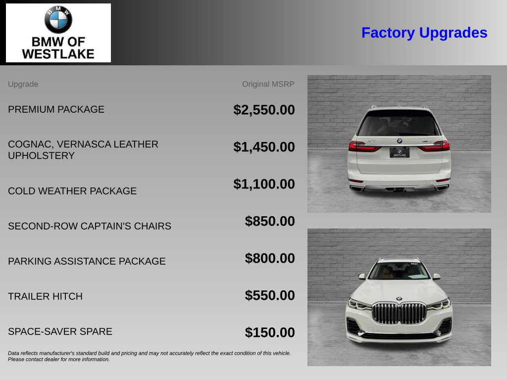 Used 2021 BMW X7 xDrive40i w/ Premium Package AWD/4WD image 4