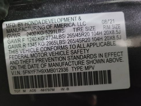 Used 2021 Honda Passport Touring image 33