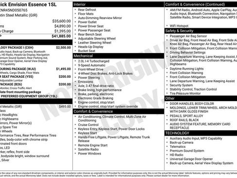 Used 2022 Buick Envision Essence w/ Technology Package I FWD image 7