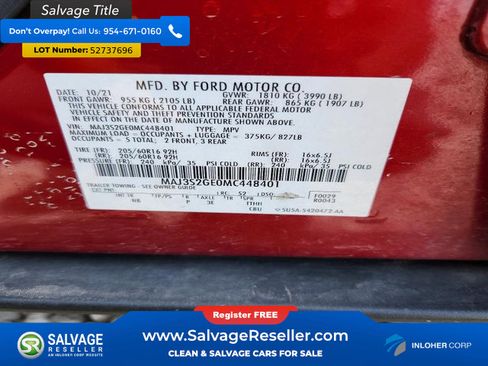 Used 2021 Ford EcoSport SE FWD image 17