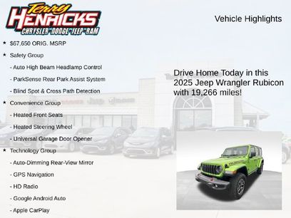 Used 2025 Jeep Wrangler Unlimited Rubicon w/ Safety Group